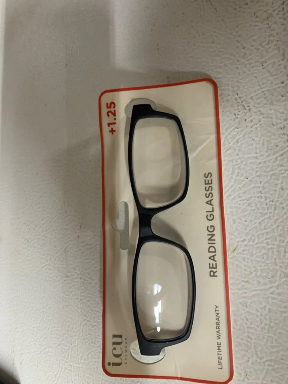 Reading Glasses +1.25 in Black Frame